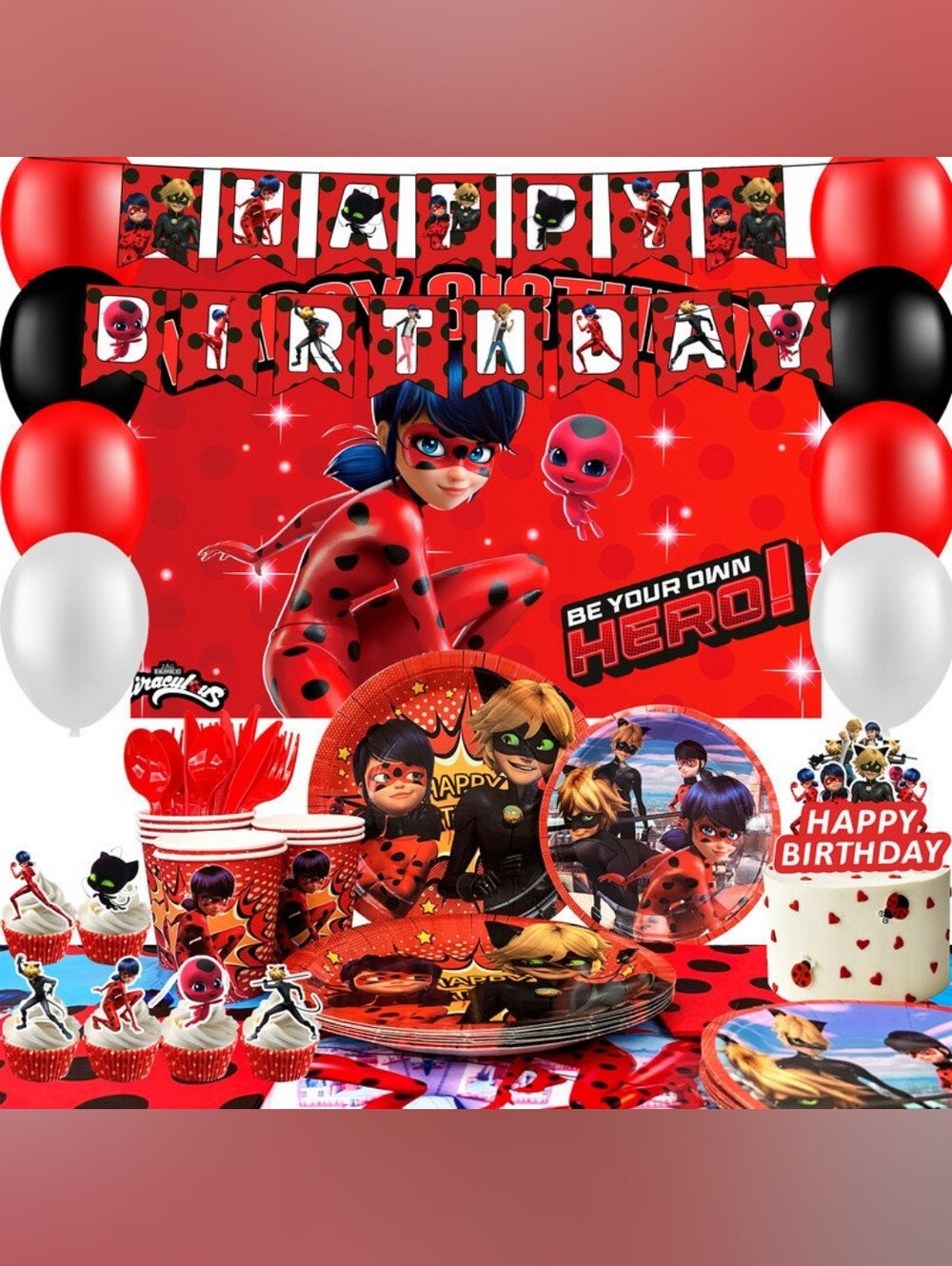Miraculous Ladybug Red Party In A Box!
